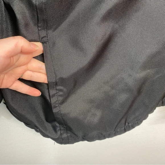VINTAGE Calvin Klein Windbreaker Jacket Coat Pullover black XXL Hooded Pockets - Picture 6 of 7